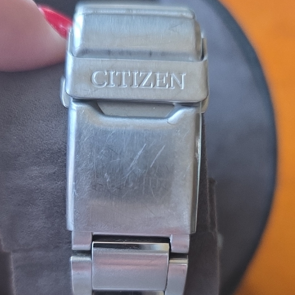 Citizen Eco-Drive Silver and Black Chronograph Watch - Picture 4 of 7